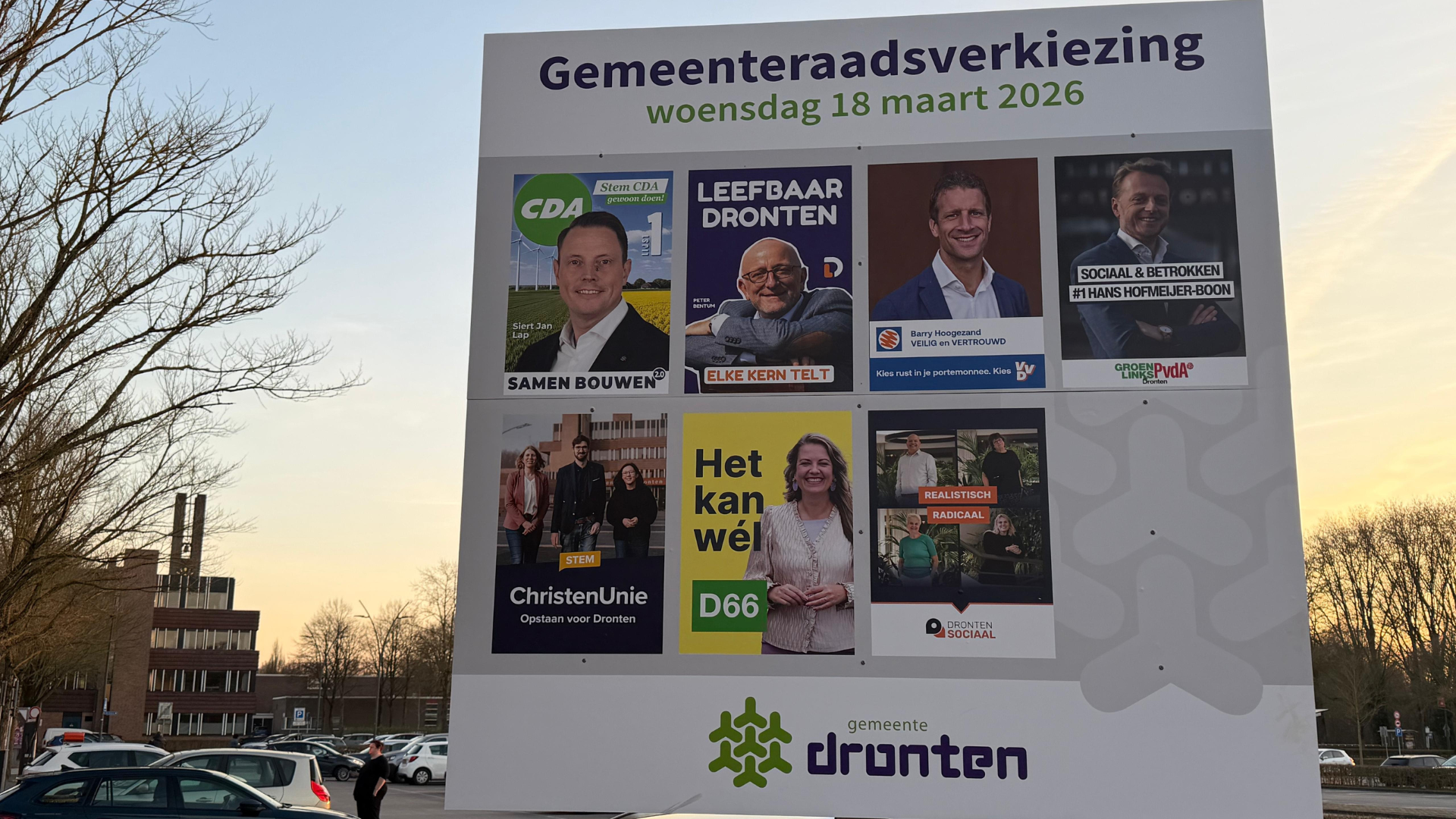 Voorlopige uitslag verkiezing in gemeente Dronten